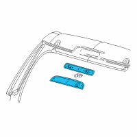 OEM 2009 Ford Taurus X High Mount Lamp Diagram - 5F9Z-13A613-AA