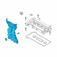 OEM Ford Police Responder Hybrid Front Cover Diagram - KS7Z6019A