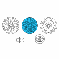 OEM 2018 Toyota Camry Wheel, Alloy Diagram - 42611-33D10