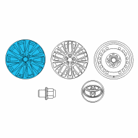 OEM 2018 Toyota Camry Wheel, Alloy Diagram - 42611-33C00