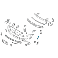 OEM 2015 BMW 535d xDrive Side-Marker Rear Reflector, Left Diagram - 63-14-7-342-093
