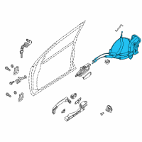 OEM 2015 Nissan NV2500 Front Door Lock Actuator Motor, Right Diagram - 80500-1PF0B