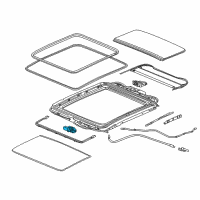 OEM 2016 Buick LaCrosse Window Shade Motor Diagram - 22807160