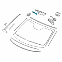 OEM 2017 Honda Ridgeline Lid, Camera Cover Diagram - 76413-TG7-A11