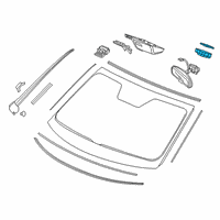 OEM Acura TLX Sensor Assembly, Rain & Light Diagram - 38970-TZ3-A01