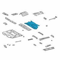 OEM 2001 Toyota Highlander Pan, Center Floor Diagram - 58211-48905