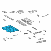 OEM 2001 Toyota Highlander Front Floor Pan Diagram - 58111-48906