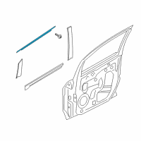 OEM 2022 Ford EcoSport Belt Molding Diagram - CN1Z-7421453-H