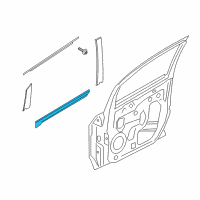 OEM Ford EcoSport Side Molding Diagram - CN1Z-9920878-DA