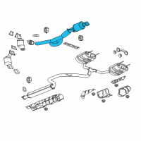 OEM 2020 Chevrolet Impala Front Pipe Diagram - 84407223