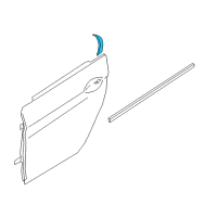 OEM 2019 BMW 650i xDrive Gran Coupe Trim Strip, C-Pillar, Left Diagram - 51-76-7-358-001