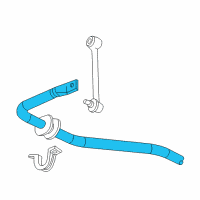 OEM GMC Yukon XL 1500 Stabilizer Bar Diagram - 10383661