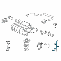 OEM Honda Accord Sensor Oxygen, Rear Diagram - 36542-5G0-A01