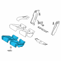 OEM 2019 Lexus RC350 Pad Sub-Assembly, Rear Seat Diagram - 71503-24080