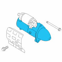 OEM 2012 Hyundai Genesis Coupe Starter Assembly Diagram - 36100-3C040