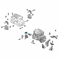 OEM 2019 Honda Odyssey Weight, Side Engine Mounting Diagram - 50420-TZ5-A00