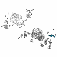 OEM 2020 Honda Odyssey Bracket, Engine Mounting Base (Upper) Diagram - 50685-THR-A01