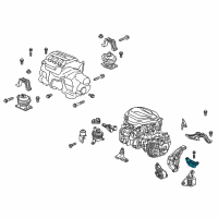 OEM 2020 Honda Odyssey Bracket, RR. Engine Mounting Base Diagram - 50680-TZ5-A01