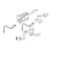 OEM 2005 Pontiac G6 EGR Pipe Gasket Diagram - 12586608