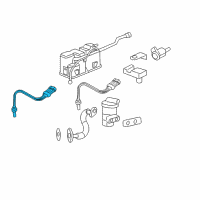 OEM Chevrolet Equinox Front Oxygen Sensor Diagram - 12590790