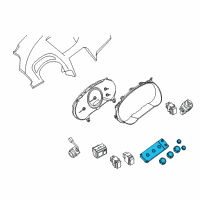 OEM 2009 Nissan Quest Control Assembly Diagram - 27500-ZS72B