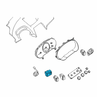 OEM Nissan Quest Switch Assy-Mirror Control Diagram - 25570-ZM71A