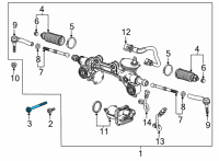 OEM GMC Yukon XL Gear Assembly Mount Bolt Diagram - 11601786