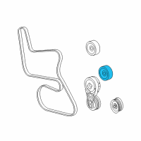 OEM 2010 Saturn Vue Serpentine Idler Pulley Diagram - 12597934