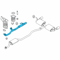 OEM Ford Edge Front Pipe Diagram - BT4Z-5G274-B