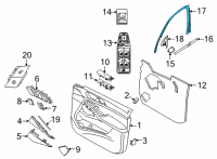 OEM 2021 BMW X6 COVER, WINDOW BORDER, DOOR Diagram - 51-41-7-455-699