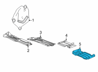 OEM 2022 GMC Sierra 3500 HD Heat Shield Diagram - 84619049