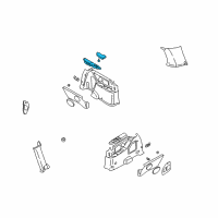 OEM Kia Sedona Quarter Trim Cup Holder Assembly, Left Diagram - 0K53A68717CBT