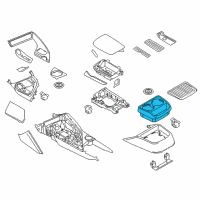 OEM 2020 BMW i8 Drink Holder, Centre Console Rear Diagram - 51-16-6-825-793