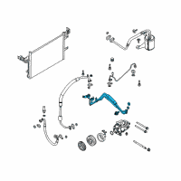 OEM Ford Taurus X Evaporator Tube Diagram - 8G1Z-19835-D