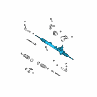 OEM Toyota Echo Short Rack Diagram - 44250-52200