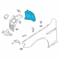 OEM 2016 BMW 640i xDrive Gran Coupe Cover, Wheel Arch, Rearsection, Front Right Diagram - 51-71-7-244-184