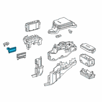 OEM 2017 Lexus RX450h Block Assembly, FUSIBLE Diagram - 82620-48240