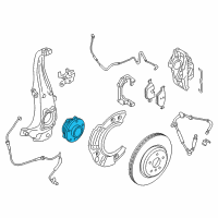OEM 2015 BMW 528i Wheel Hub With Bearing, Front Diagram - 31-20-6-872-888