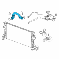 OEM 2018 Chevrolet Cruze Inlet Hose Diagram - 13479835