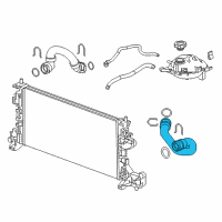 OEM 2018 Chevrolet Cruze Outlet Hose Diagram - 39122358