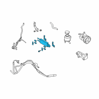 OEM 2015 Infiniti Q60 Oil Cooler Assembly - Power Steering Diagram - 49790-JK020