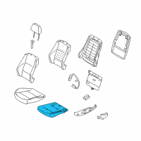 OEM BMW 335is Seat Upholstery Diagram - 52-10-7-118-419