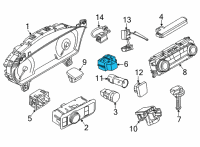 OEM 2022 Ford Maverick SWITCH - WINDOW CONTROL - SING Diagram - ML3Z-14529-CB