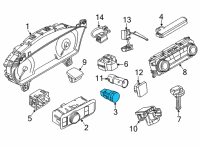 OEM 2022 Ford Maverick SWITCH ASY - SOLENOID CONTROL Diagram - NZ6Z-10B776-AA