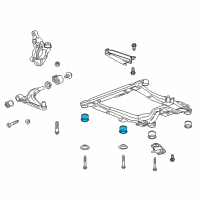 OEM 2016 Chevrolet Cruze Engine Cradle Front Bushing Diagram - 13248620