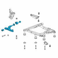 OEM Chevrolet Cruze Limited Lower Control Arm Diagram - 13463245