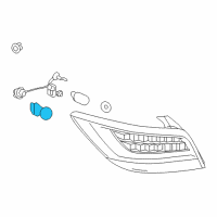 OEM Buick Stoplamp Bulb Diagram - 13500810