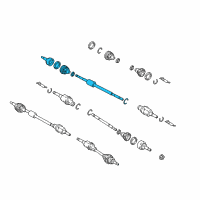 OEM 2018 Ford EcoSport Outer Joint Diagram - GN1Z-3B436-W