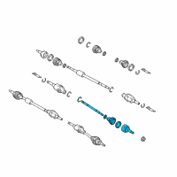 OEM 2019 Ford EcoSport Outer Joint Diagram - GN1Z-3A329-H