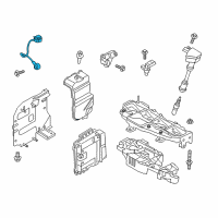 OEM 2015 Ford Fiesta Knock Sensor Diagram - BE8Z-12A699-B